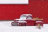 Snowy Old Ford F-47 Pickup Truck_33783